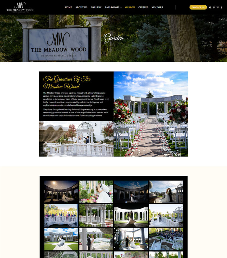 New Jersey Multimedia • The Meadow Wood • Website Design